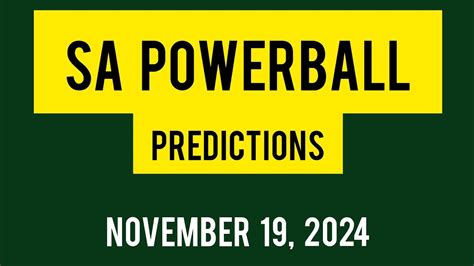 sa powerball prediction wisdom|Powerball SA Prediction .